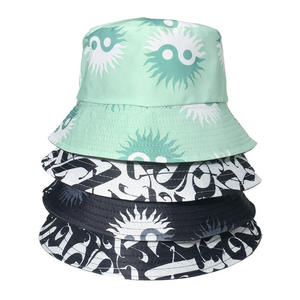 Sombreros de cubo personalizados con gráfico impreso, sombrero escolar de doble cara, sublimación - Product Image 1