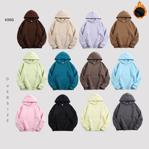 Remise Sweat à capuche pour hommes chaud pull sweat hiver décontracté 100% coton coupe-vent respirant confortable polaire vêtements vente - Product Image 2