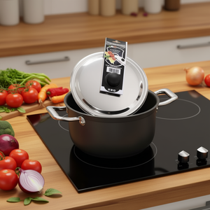 Tapa para Olla de Acero Inoxidable Cromado Pulido de 16 cm, Marca Metalsomma, Fabricada con Acero Inoxidable 430 - Product Image 3