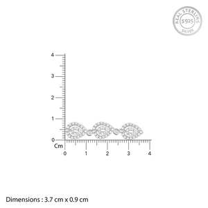 สร้อยคอเพชรรักเงินของลูกแพร์ - Product Image 2