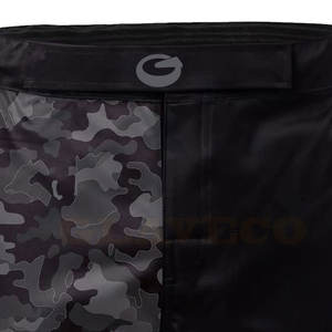 Shorts de boxe MMA pour hommes, couleur unie, avec logo personnalisé, spandex/polyester de haute qualité, service OEM pour les vêtements d'arts martiaux - Product Image 5