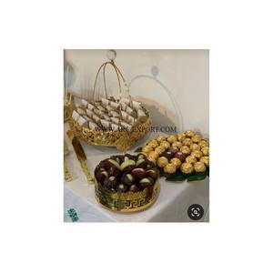 Mère de perle travail forme ronde chocolat bol de service dernière conception à la main nouveau créatif chocolat bol de service fournitures - Product Image 6