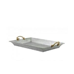 Top Tendance Maison Cuisine Fournitures Fer Poignée Galvanisé Plateau De Service Taille Personnalisée Forme Hôtels Restaurants Plateau De Service - Product Image 6