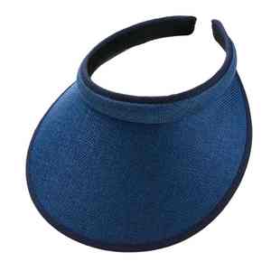 Manufacturer Wholesale <b>Solar</b> Visor Hats With <b>Fan</b> Sports Adjustable Unisex Large Brim UV Protection Polyester Cotton Visor Hat - Product Image 2