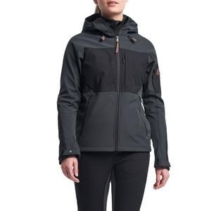 Haute qualité femmes léger Softshell veste imperméable respirant à capuche solide motif coton remplissage Softshell veste 2026 - Product Image 2