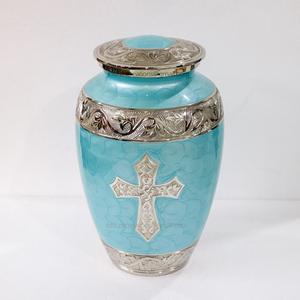 Urne en laiton adulte de qualité supérieure pour les cendres humaines et animales Urne de crémation gravée Prix de gros sur urne en cendres en laiton en aluminium - Product Image 2