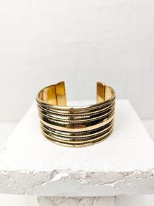 Brazalete de latón crudo de 69mm, brazalete de incrustaciones, brazalete de canal en blanco, pulsera ancha hecha a mano, latón crudo - Product Image 2