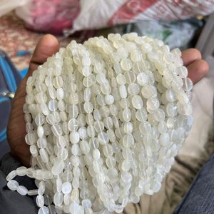 ลูกปัดลูกแพร์หลายเหลี่ยมเพชรพลอยมูนสโตน - Product Image 3