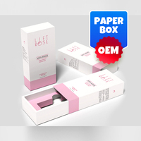 Boîte de papier d'emballage de rouge à lèvres liquide de maquillage entièrement personnalisable OEM avec taille personnalisée et conception d'impression complète