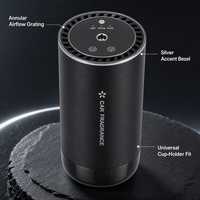 Diffuseur intelligent pour voiture, 3 modes de parfum, lumière puissante, double commandes tactiles, brume ultrasonique nano pour la maison et l'auto