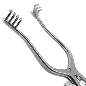 Rétracteurs Weitlaner en acier inoxydable tranchant, utilisation chirurgicale générale, pointes tranchantes et émoussées, instrument auto-retenant - Product Image 6