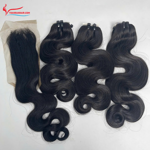 ช่อผมปลอมสีธรรมชาติสำหรับต่อผม100% ผมบริสุทธิ์ - Product Image 3