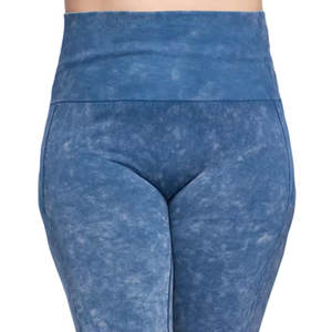 กางเกงเลกกิ้งเอวสูงสำหรับเล่นโยคะสำหรับผู้หญิงเลกกิ้งออกกำลังกายป้องกันการเกิดขนแบบกำหนดเอง2025สีพื้น - Product Image 2
