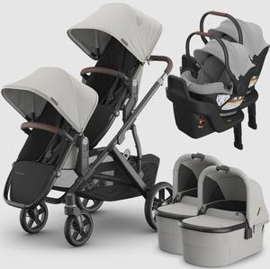 2025 Latest New VistaS V3 Double Stroller for <b>TWINS</b> + 2 <b>Bassinets</b> + 2 Aria or Mesa V2 Car Seats Travel System - Product Image 1