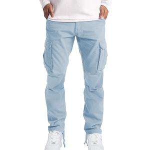 Vente en gros d'usine de pantalons cargo baggy pour hommes, design latéral multi-poches à la mode, pantalons cargo de haute qualité pour hommes du fournisseur OEM - Product Image 5