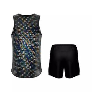 Uniforme Deportivo Personalizado para Atletas de Carreras, Camiseta sin Mangas Unisex para Atletismo, Diseño de Camiseta y Pantalones Cortos con Logotipo del Equipo - Product Image 5