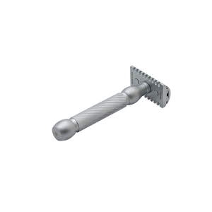 Maquinilla de Afeitar de Seguridad de Acero Inoxidable para Hombre, de Primera Calidad, con Mango de Latón, Diseño Clásico - Product Image 6