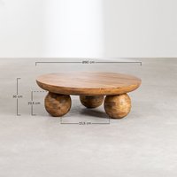 Table basse en bois de manguier Cotia