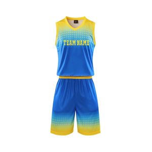 Conjunto de Uniforme de Baloncesto para Hombre |   Equipaciones de Baloncesto para Adultos |   Ropa Deportiva Personalizada para Equipos Universitarios con Características Antibacterianas y de Secado Rápido - Product Image 4