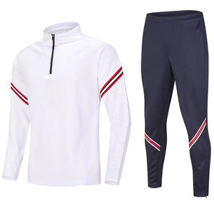 Conjuntos Deportivos para Hombre 2025, Traje de Entrenamiento para Gimnasio, Uniformes de Ciclismo y Fútbol, Chaquetas de Fútbol, Conjuntos Deportivos Transpirables con Cierre para Correr, Estilo Casual y Sólido - Product Image 2