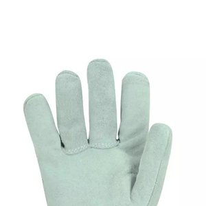 Gran oferta, guantes de seguridad para la construcción personalizados, cuero de vaca dividido, nailon, protección anticorte, logotipo propio, características antideslizantes anticalor - Product Image 2