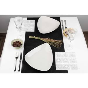 Tovaglioli Blu 40x40cm con Stampa Azulejo, Bambutex Naturale, 600 Pezzi, B2B - Product Image 2