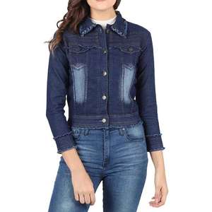 Veste en jean pour femme en gros, prix bas, nouveau design, séchage rapide, veste en jean personnalisée de style nouveau pour femmes dans toutes les couleurs, taille, logo - Product Image 6