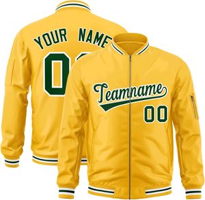Premium Zip Varsity Jacket Estilo formal de fábrica OEM con cuerpo de lana Decoración de bordado de marca personalizada para pedidos al por menor - Product Image 1