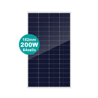 Modul Surya PV Monokristalin Bifasial Tipe-N PERC Efisiensi Tinggi 200W 210W Sel 182mm untuk Aplikasi Grid