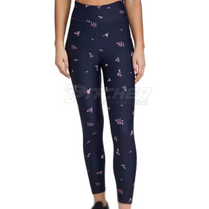 Leggings de fitness tricotés respirants taille haute pour femmes-Vêtements de sport légers et écologiques sur toute la longueur - Product Image 4