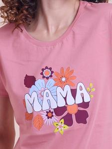 T-shirt élégant à demi-manches pour femmes, élégant, imprimé sur toile d'oignons légers, tenue décontractée confortable pour l'été, approvisionnement ODM - Product Image 3