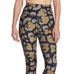 Leggings de yoga respirants à taille élastique, prix d'usine, logo personnalisé, vente en gros, leggings de yoga les plus vendus - Product Image 5