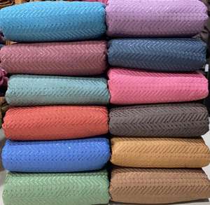 Tissu en dentelle Georgette lourde de haute qualité pour robes de mariée fleurs imprimées avec broderie Schiffli pour la fabrication de robes en Tulle - Product Image 2