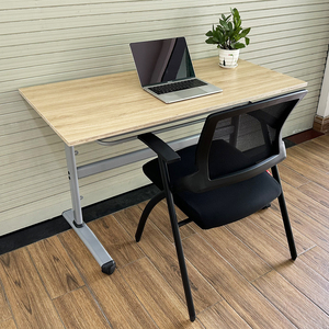 School Folding <b>Table</b> with Plywood Top and Chairs (Set of 4)-CB68179 - Product Image 2