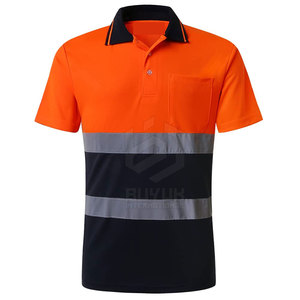 Maillot de sécurité pour hommes certifié CE, le plus vendu, en polyester coupe-vent léger et haute visibilité pour le travail - Product Image 2