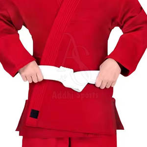 Conjunto de uniforme de Jiu-Jitsu de algodón duradero ligero para niños incluye cinturón para entrenamiento de artes marciales - Product Image 5