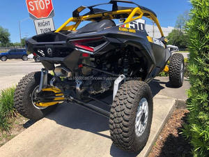 Can-Am Maverick R X RS 2024 con Smart-Shox en Negro Carbón y Amarillo Neón - Product Image 2