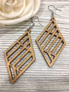 New <b>Fashion</b> Handmade Wood Classic Women's Jewelry <b>Drop</b> <b>Earrings</b> with Real Flower Pendant Pressed Accessories - Product Image 4