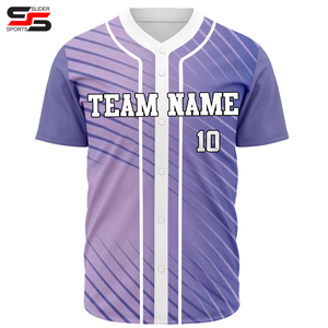 Venta al por mayor personalizado bordado hombres Jersey de béisbol con botón camisetas de béisbol uniforme de béisbol personalizado - Product Image 5