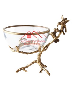 <b>Silver</b> Coated Casting Aluminum Metal Fruit Bowl Latest Design Fruits Bowl for Home Living Room <b>Coffee</b> and Console <b>Table</b> Decor - Product Image 2