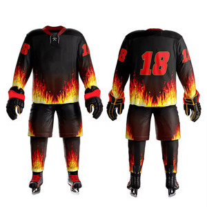 Maillots de hockey sur glace personnalisés pour équipes Tissus respirants haute performance avec options personnalisées disponibles - Product Image 5