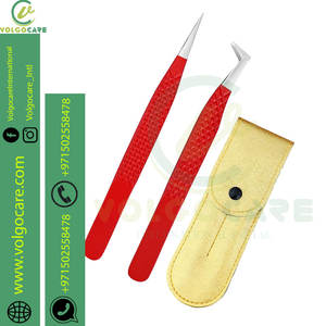 Pinzas de Punta inclinada de precisión profesional 2024 fabricadas con acero inoxidable disponibles en todos los colores y estilos - Product Image 4