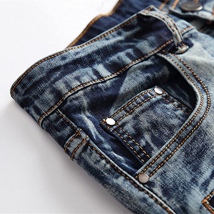 Short en jean personnalisé pour hommes Streetwear Dernière tendance pour hommes Nouveau design Short en jean imprimé sur mesure Short en jean pour hommes OEM - Product Image 5