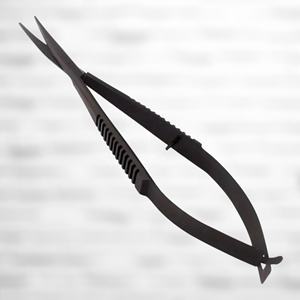 Micro-ciseaux de microchirurgie en carbure de tungstène 12 cm Castroviejo, acier inoxydable allemand, micro-ciseaux à ressort à action rapide - Product Image 1