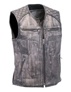 Classic Genuine Leather Vest for Men | Stylish Sleeveless Biker <b>Waistcoat</b> for <b>Casual</b> Outfits, Western & Streetwear Look - Product Image 1