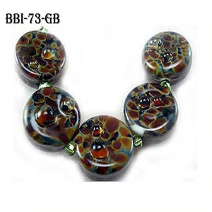 Cuentas de cristal de calidad surtidas brillantes para manualidades de joyería DIY y proyectos de arte cuentas de cristal de Murano hechas a mano de lujo de la India - Product Image 1