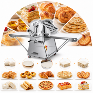 Máquina laminadora de masa de harina, rodillo para fondant, máquina para hacer palmiers, laminadora de masa de trigo, máquina para hacer pan, producción de tostadas - Product Image 2