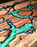 Nouvelle Arrivée Planche à découper rectangulaire en bois durable, style Art Indien Exotique, compatible lave-vaisselle, qualité alimentaire, pour restaurant, épaisseur 1,5 cm
