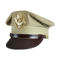 Design personnalisé Insigne Navy Peak Caps Couvre-chef de qualité supérieure Chapeau à visière fabriqué en usine Casquette de cérémonie de marin élégante et réglable