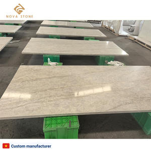 Superficie de Muebles de Piedra de Cuarzo, Piedra de Cuarzo Artificial Compactada Residencial Taj Mahal, Detalles Estéticos, Encimera Prefabricada - Product Image 3